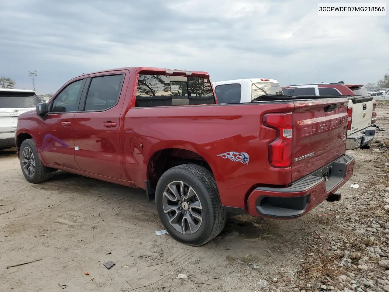 2021 Chevrolet Silverado C1500 Rst VIN: 3GCPWDED7MG218566 Lot: 76075584