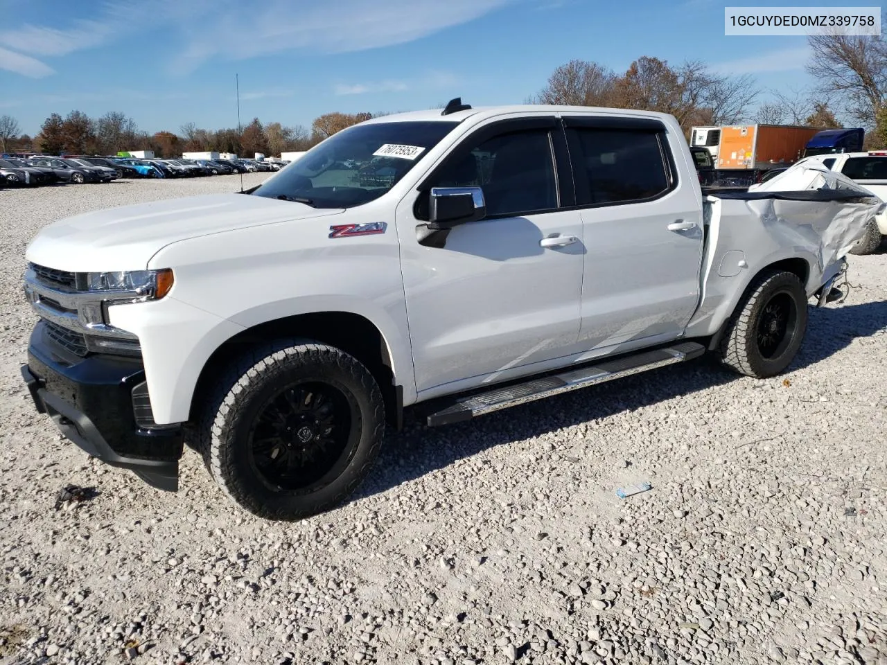 2021 Chevrolet Silverado K1500 Lt VIN: 1GCUYDED0MZ339758 Lot: 76075953