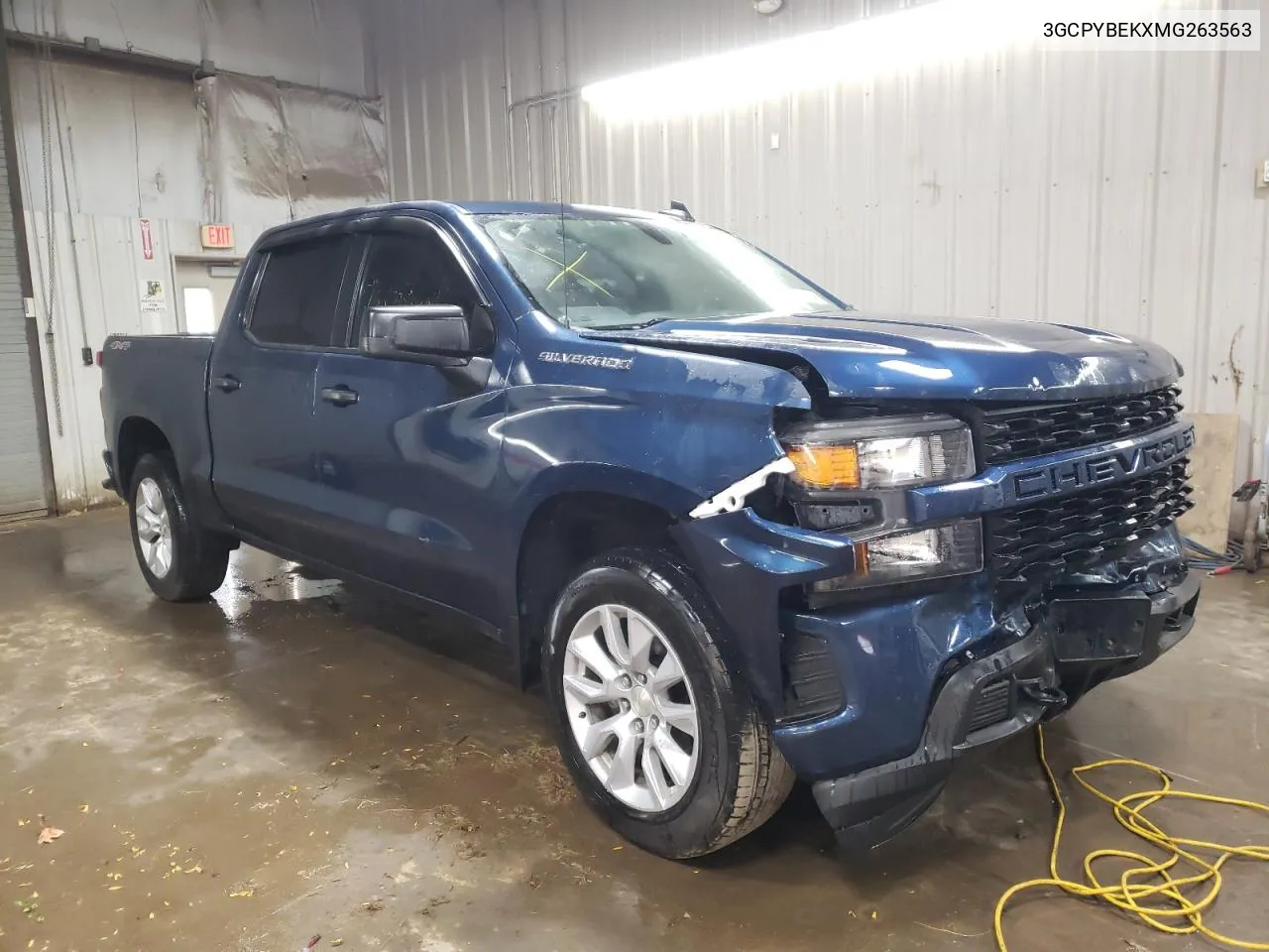 3GCPYBEKXMG263563 2021 Chevrolet Silverado K1500 Custom