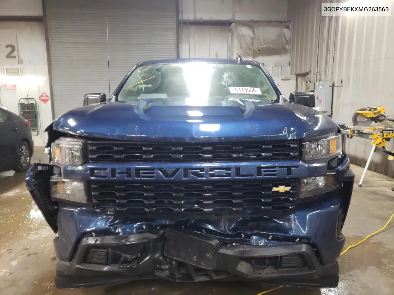 3GCPYBEKXMG263563 2021 Chevrolet Silverado K1500 Custom