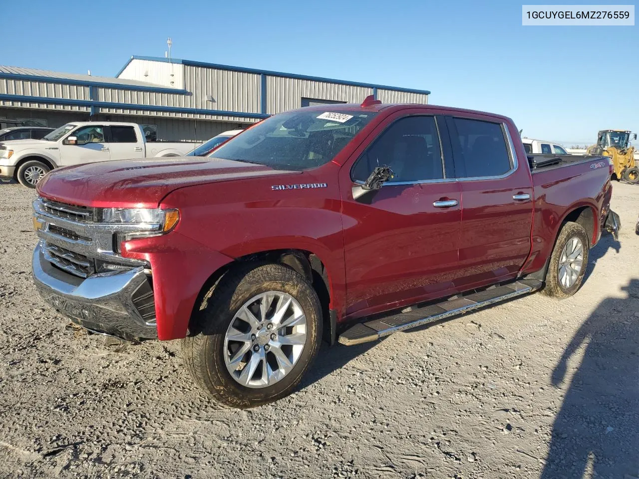 2021 Chevrolet Silverado K1500 Ltz VIN: 1GCUYGEL6MZ276559 Lot: 76252924