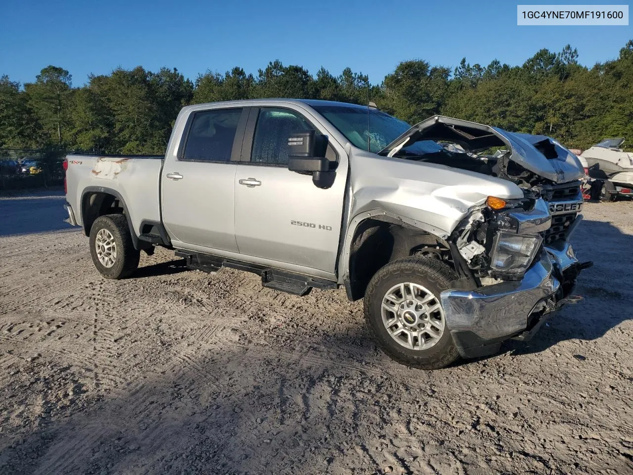 2021 Chevrolet Silverado K2500 Heavy Duty Lt VIN: 1GC4YNE70MF191600 Lot: 76360664