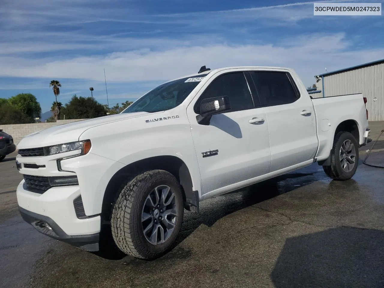 2021 Chevrolet Silverado C1500 Rst VIN: 3GCPWDED5MG247323 Lot: 76364264