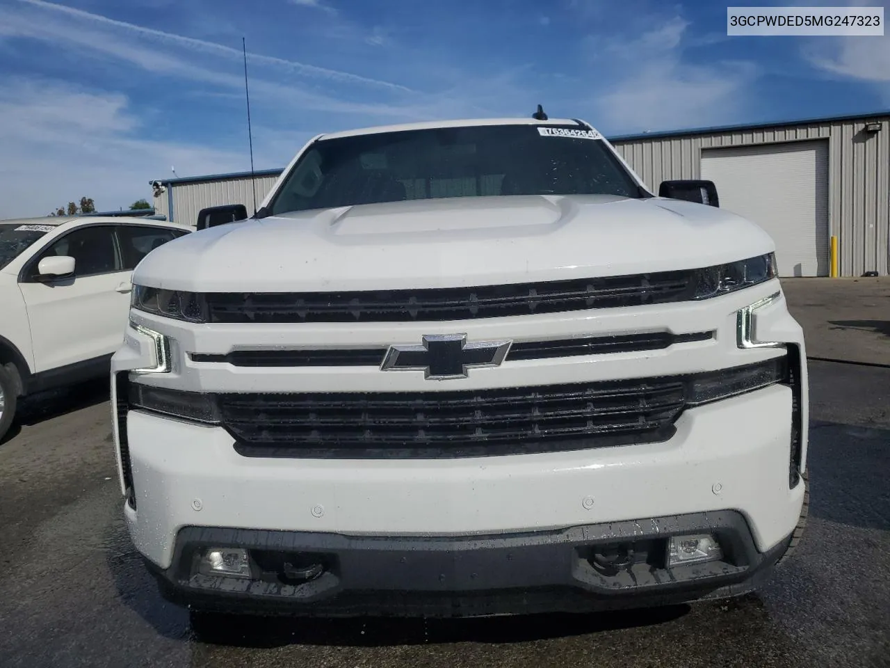 2021 Chevrolet Silverado C1500 Rst VIN: 3GCPWDED5MG247323 Lot: 76364264