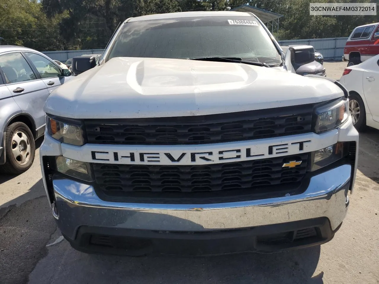 2021 Chevrolet Silverado C1500 VIN: 3GCNWAEF4MG372014 Lot: 76388484