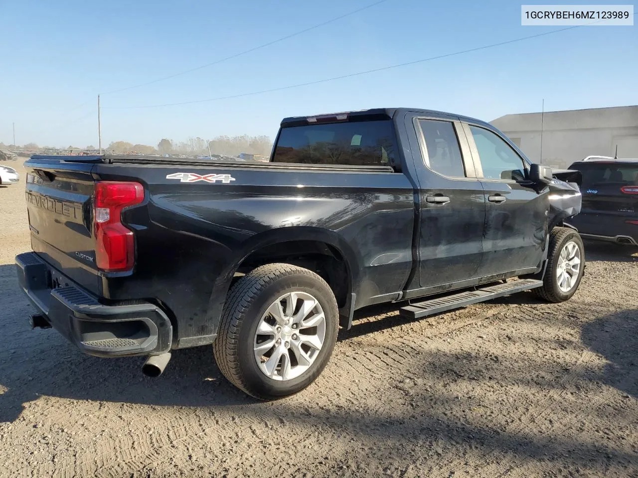 2021 Chevrolet Silverado K1500 Custom VIN: 1GCRYBEH6MZ123989 Lot: 76404484