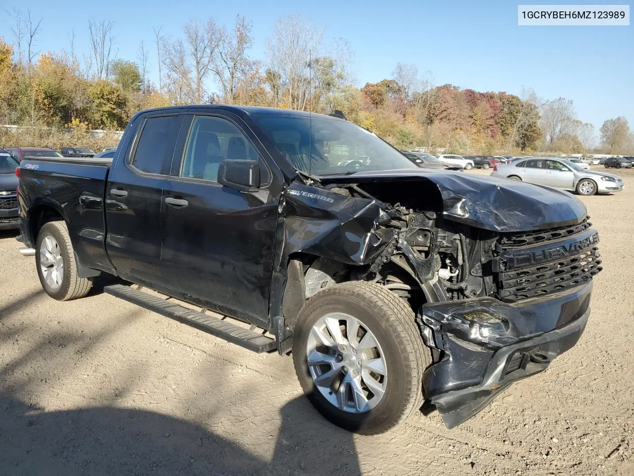 2021 Chevrolet Silverado K1500 Custom VIN: 1GCRYBEH6MZ123989 Lot: 76404484