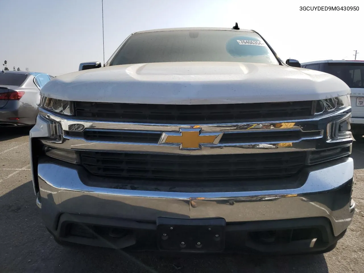 2021 Chevrolet Silverado K1500 Lt VIN: 3GCUYDED9MG430950 Lot: 76406354