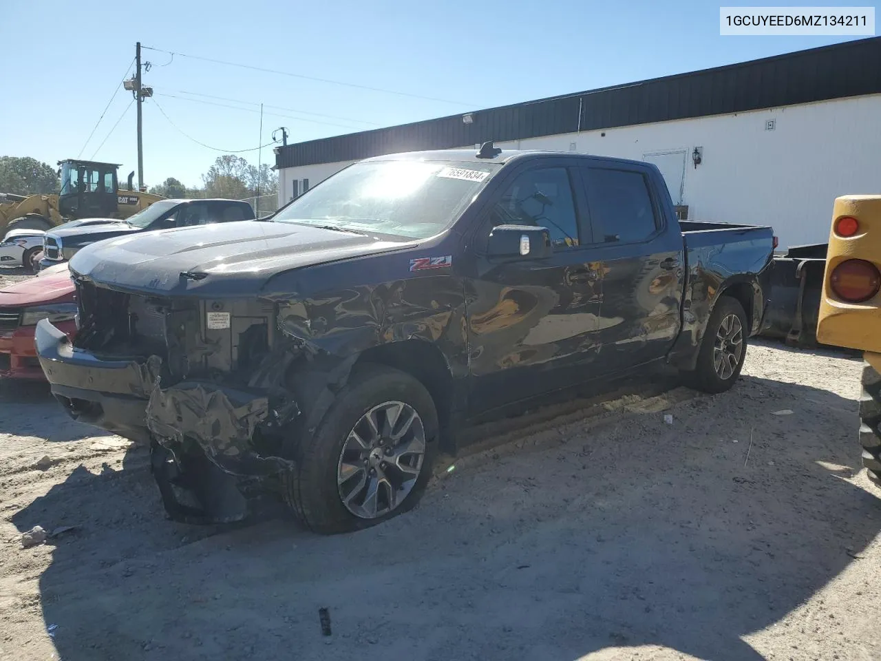 2021 Chevrolet Silverado K1500 Rst VIN: 1GCUYEED6MZ134211 Lot: 76591834