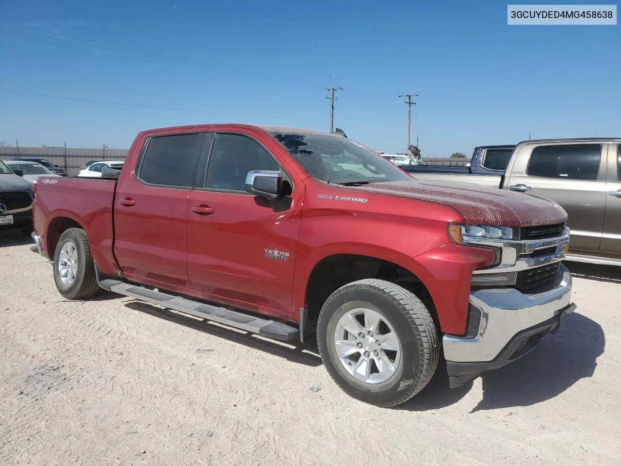 2021 Chevrolet Silverado K1500 Lt VIN: 3GCUYDED4MG458638 Lot: 77008144