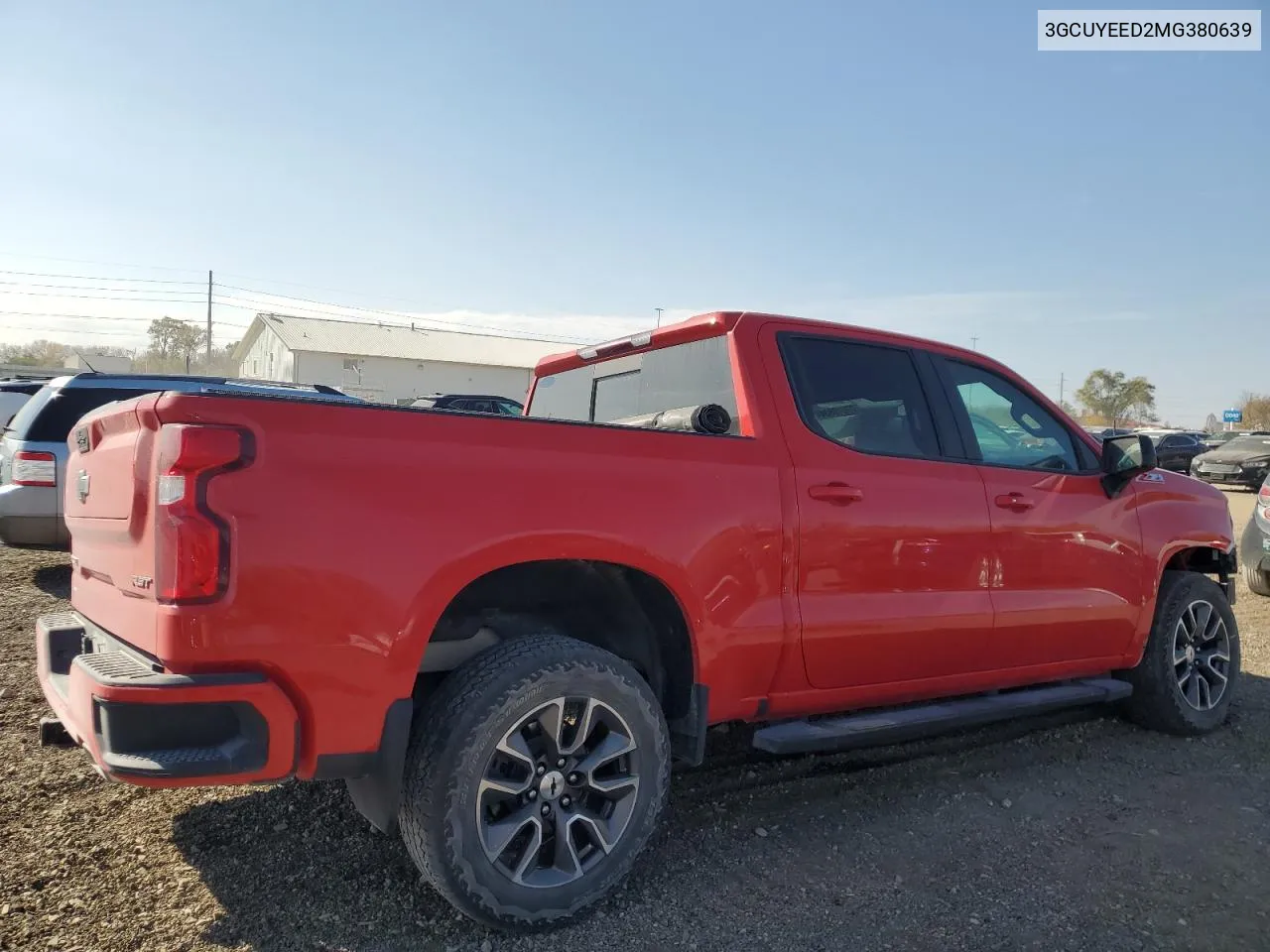 2021 Chevrolet Silverado K1500 Rst VIN: 3GCUYEED2MG380639 Lot: 77018834