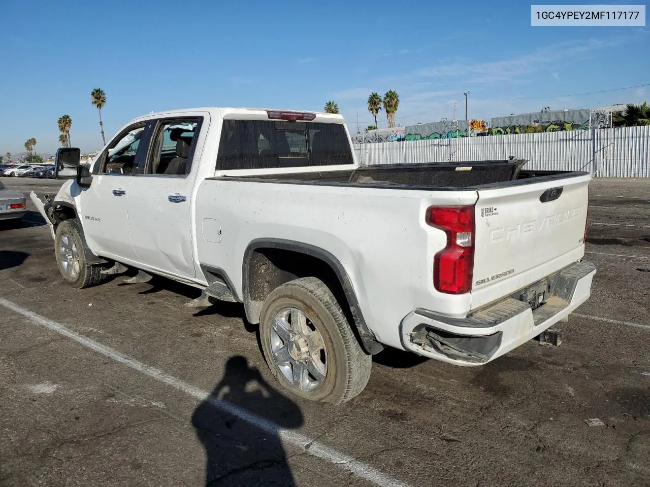 2021 Chevrolet Silverado K2500 Heavy Duty Ltz VIN: 1GC4YPEY2MF117177 Lot: 77189784