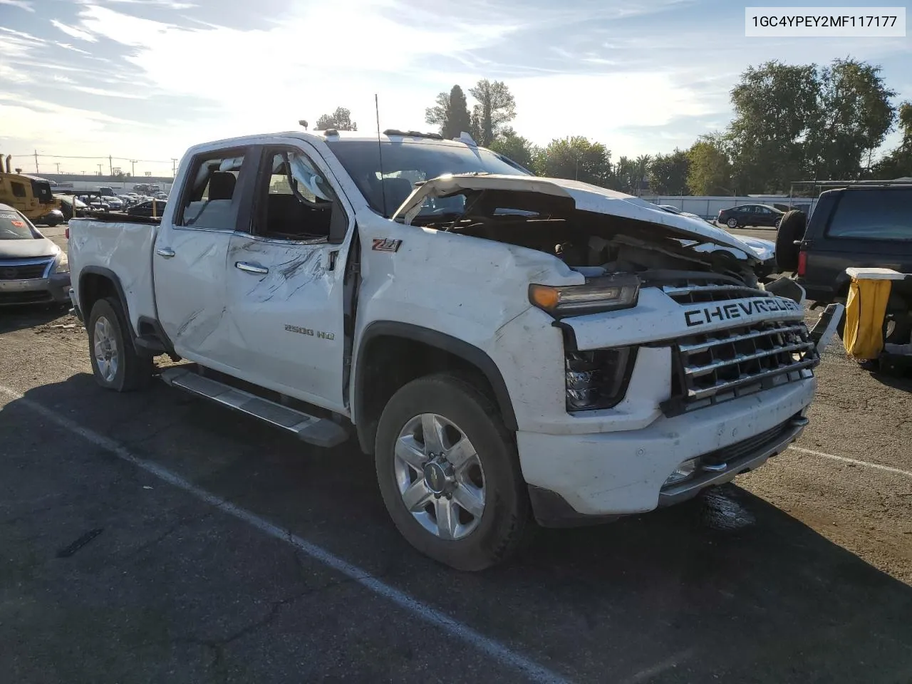 2021 Chevrolet Silverado K2500 Heavy Duty Ltz VIN: 1GC4YPEY2MF117177 Lot: 77189784