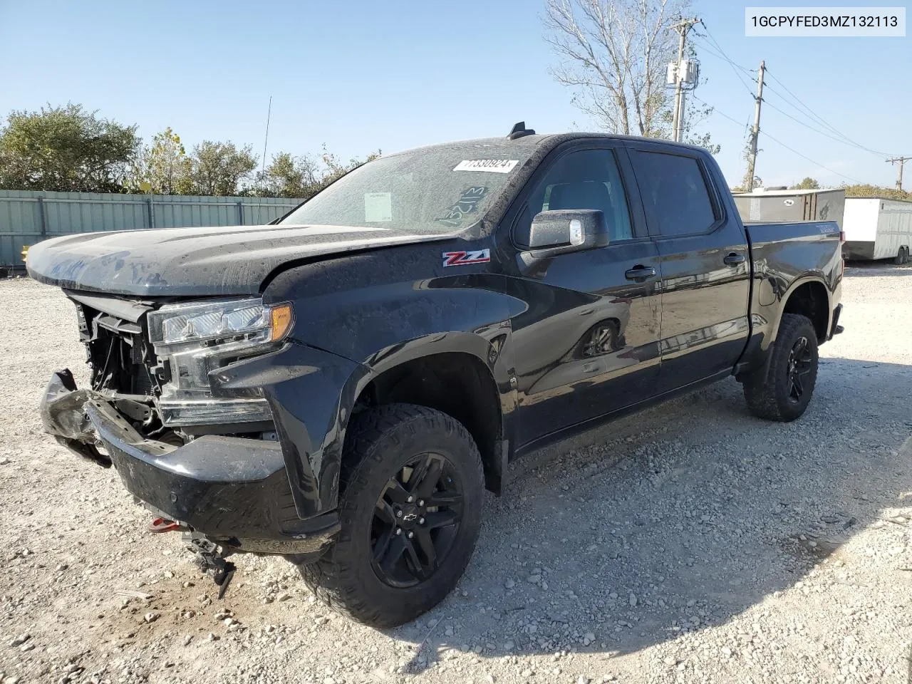 2021 Chevrolet Silverado K1500 Lt Trail Boss VIN: 1GCPYFED3MZ132113 Lot: 77330924