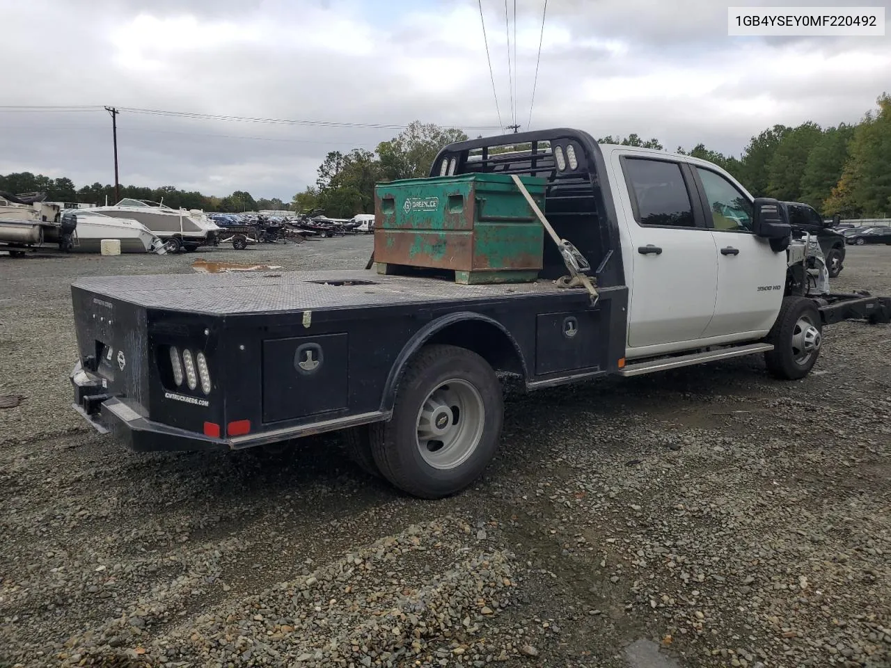 2021 Chevrolet Silverado K3500 VIN: 1GB4YSEY0MF220492 Lot: 77537324