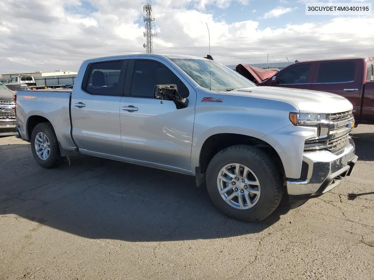 2021 Chevrolet Silverado K1500 Lt VIN: 3GCUYDET4MG400195 Lot: 77699684