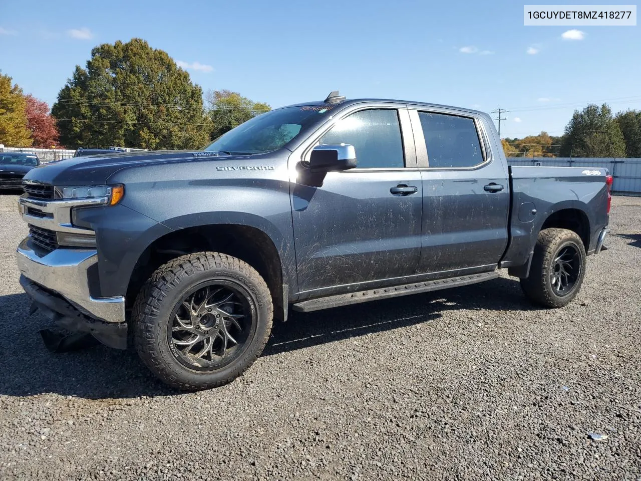 2021 Chevrolet Silverado K1500 Lt VIN: 1GCUYDET8MZ418277 Lot: 77741544