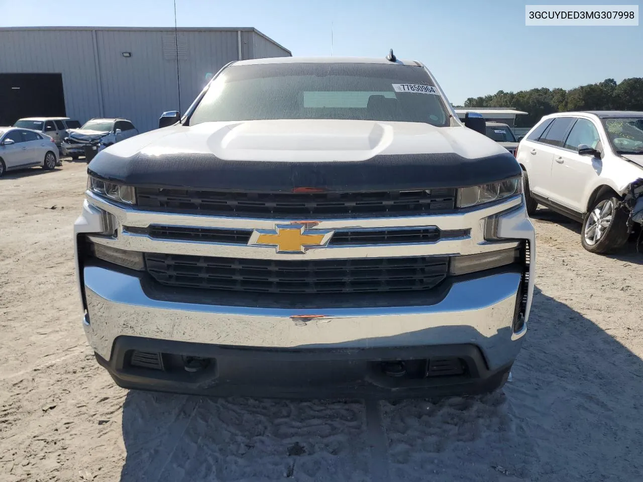 3GCUYDED3MG307998 2021 Chevrolet Silverado K1500 Lt