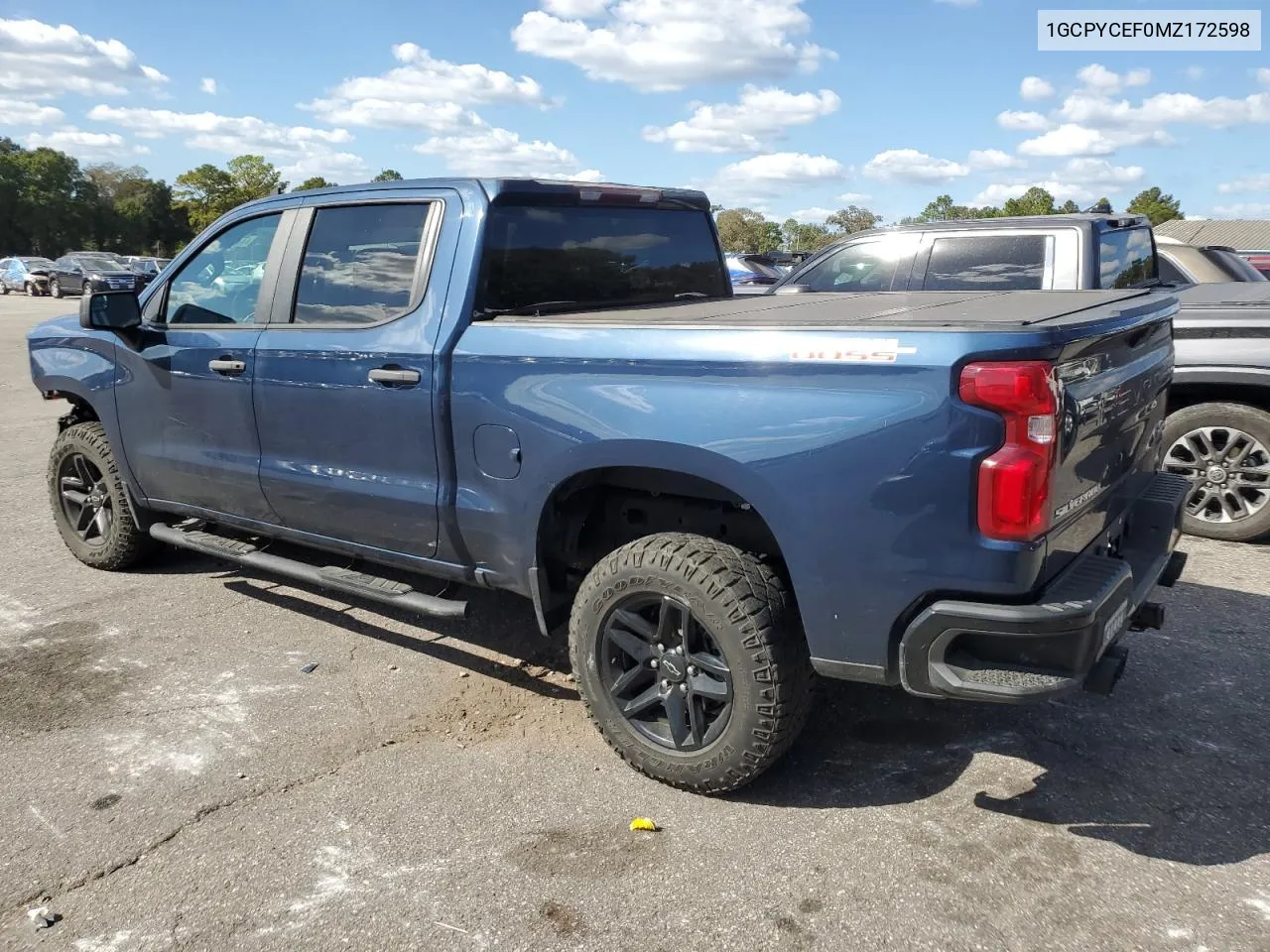 2021 Chevrolet Silverado K1500 Trail Boss Custom VIN: 1GCPYCEF0MZ172598 Lot: 77955534