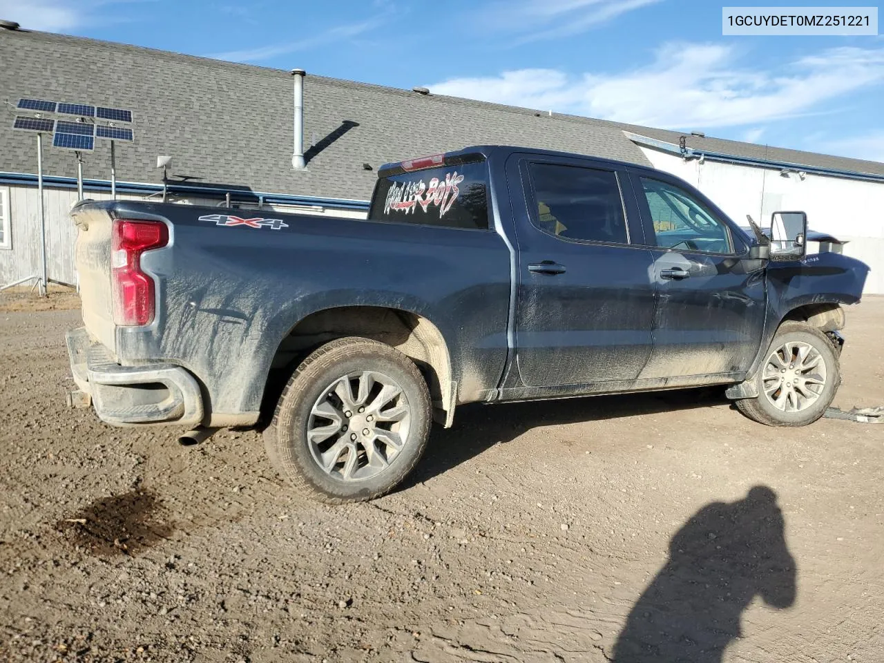 2021 Chevrolet Silverado K1500 Lt VIN: 1GCUYDET0MZ251221 Lot: 78026124