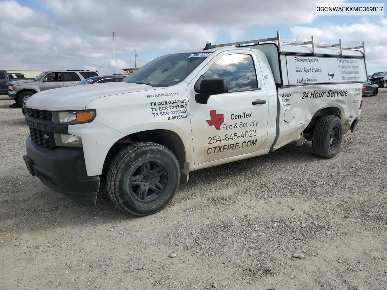 2021 Chevrolet Silverado C1500 VIN: 3GCNWAEKXMG369017 Lot: 78070004