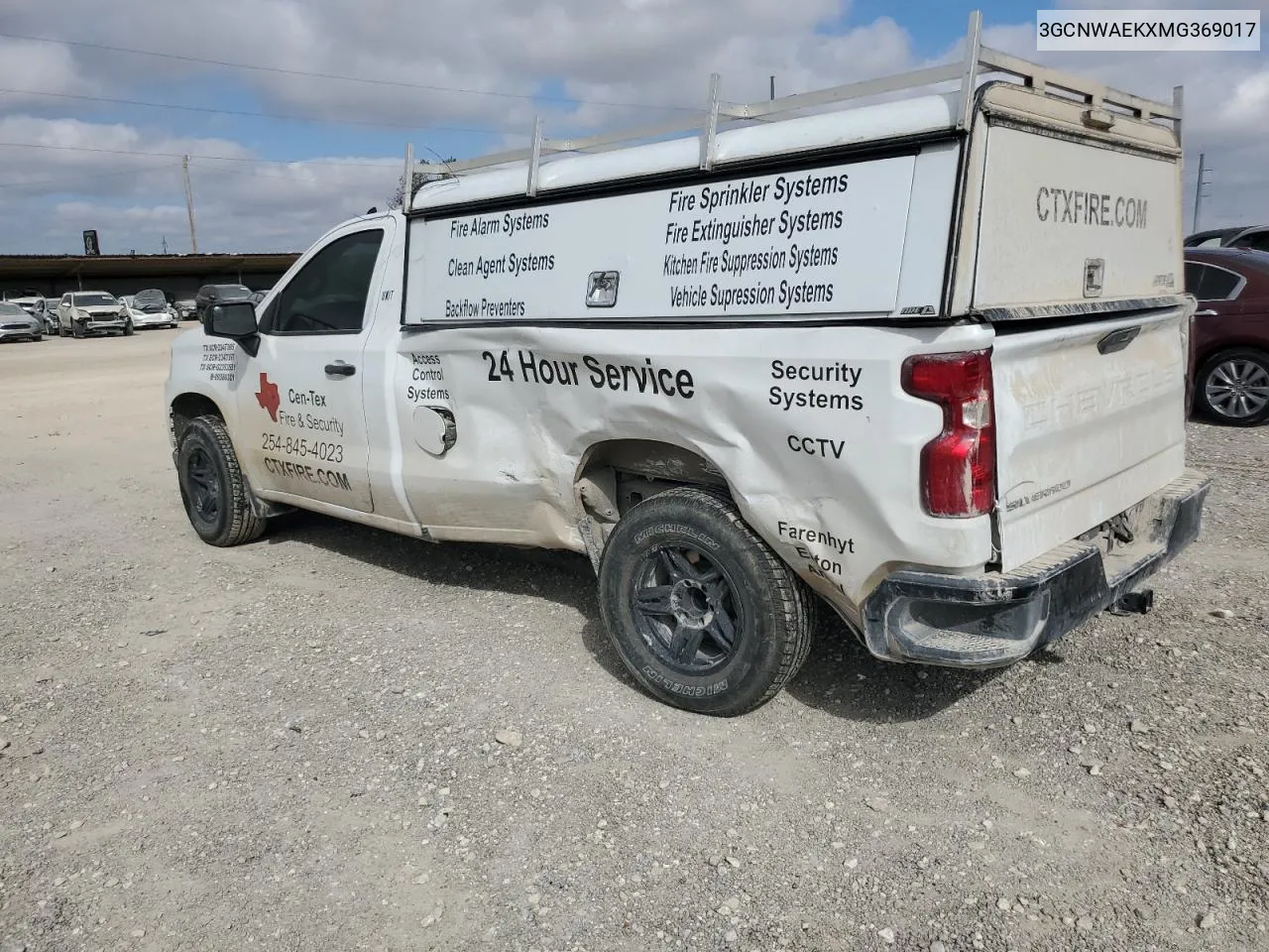 2021 Chevrolet Silverado C1500 VIN: 3GCNWAEKXMG369017 Lot: 78070004