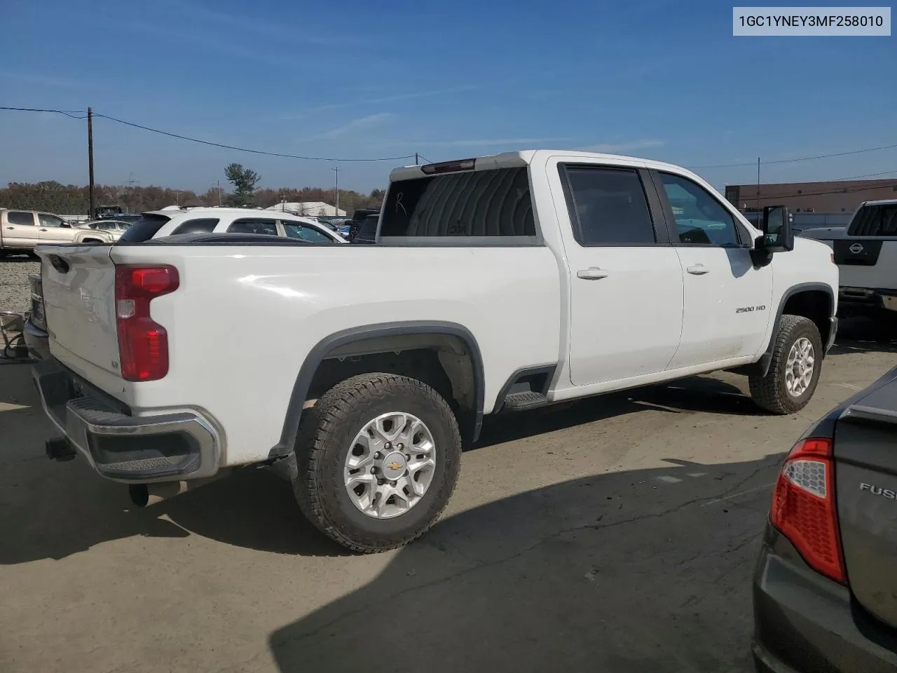 2021 Chevrolet Silverado K2500 Heavy Duty Lt VIN: 1GC1YNEY3MF258010 Lot: 78151524