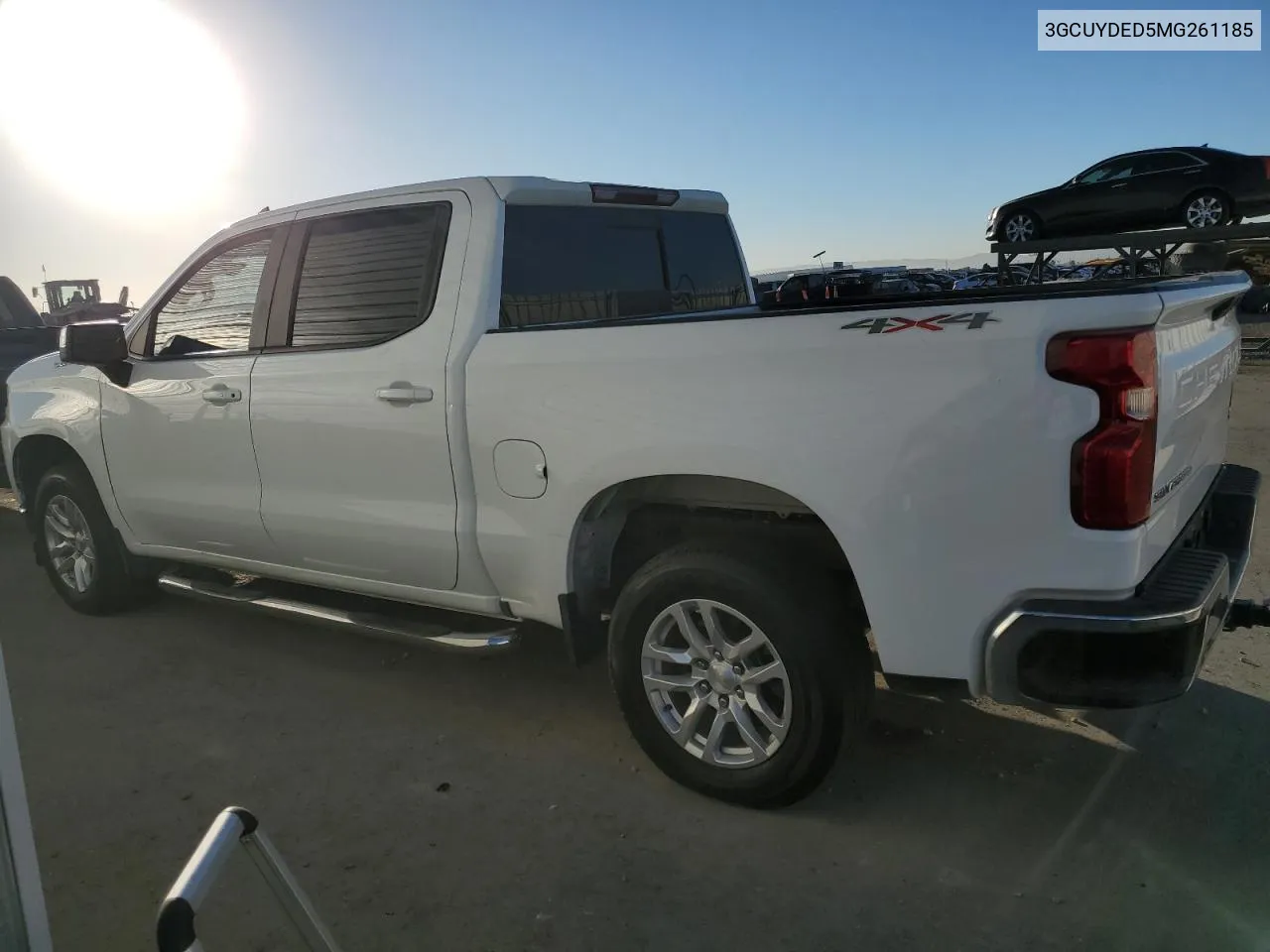 2021 Chevrolet Silverado K1500 Lt VIN: 3GCUYDED5MG261185 Lot: 78208844