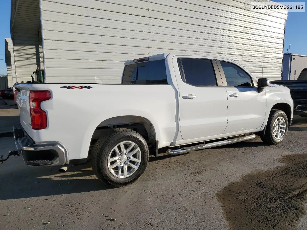 2021 Chevrolet Silverado K1500 Lt VIN: 3GCUYDED5MG261185 Lot: 78208844