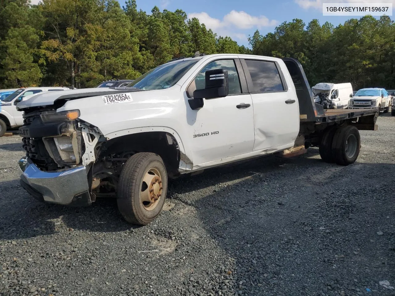 2021 Chevrolet Silverado K3500 VIN: 1GB4YSEY1MF159637 Lot: 78242654