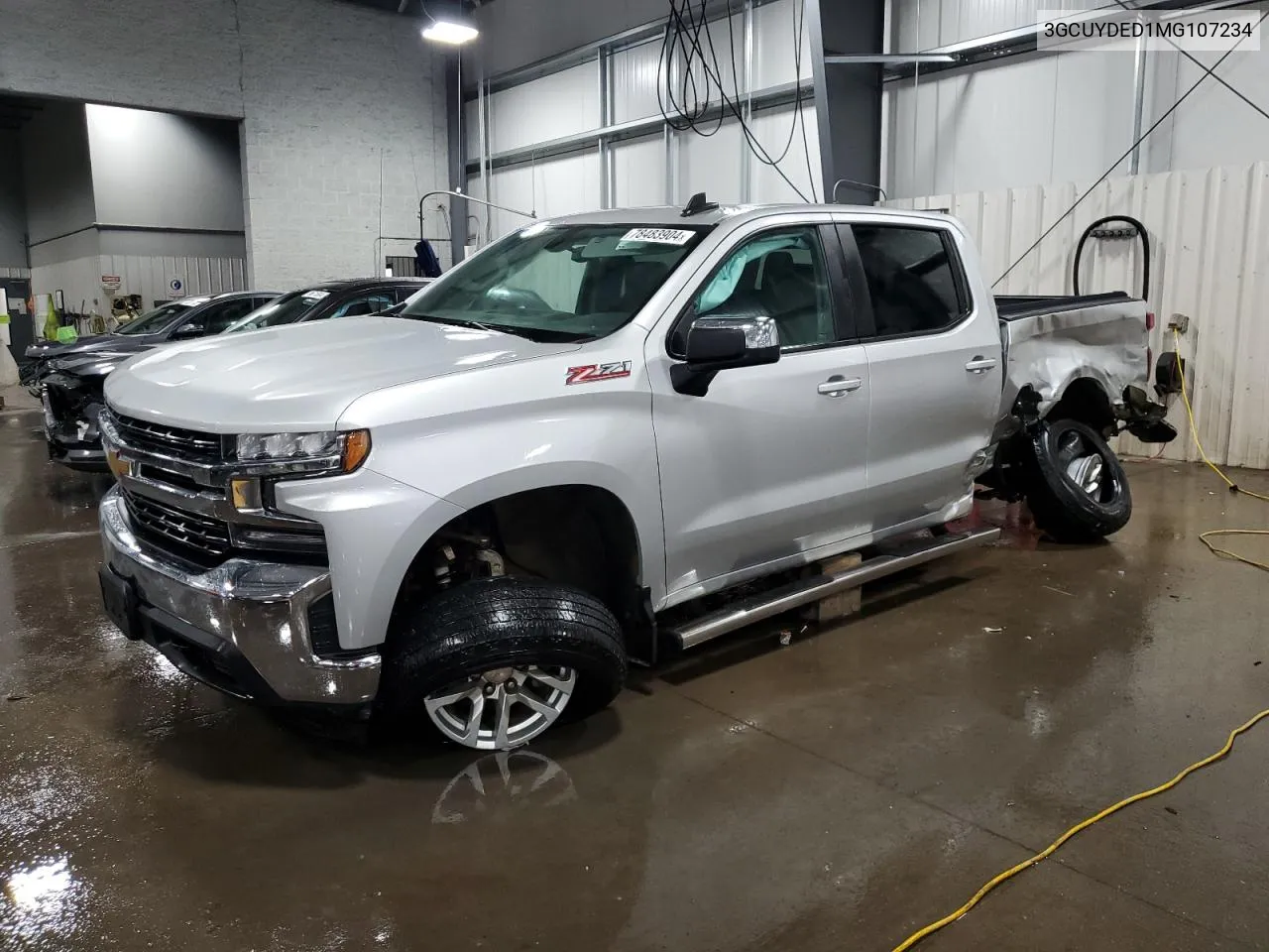 2021 Chevrolet Silverado K1500 Lt VIN: 3GCUYDED1MG107234 Lot: 78483904