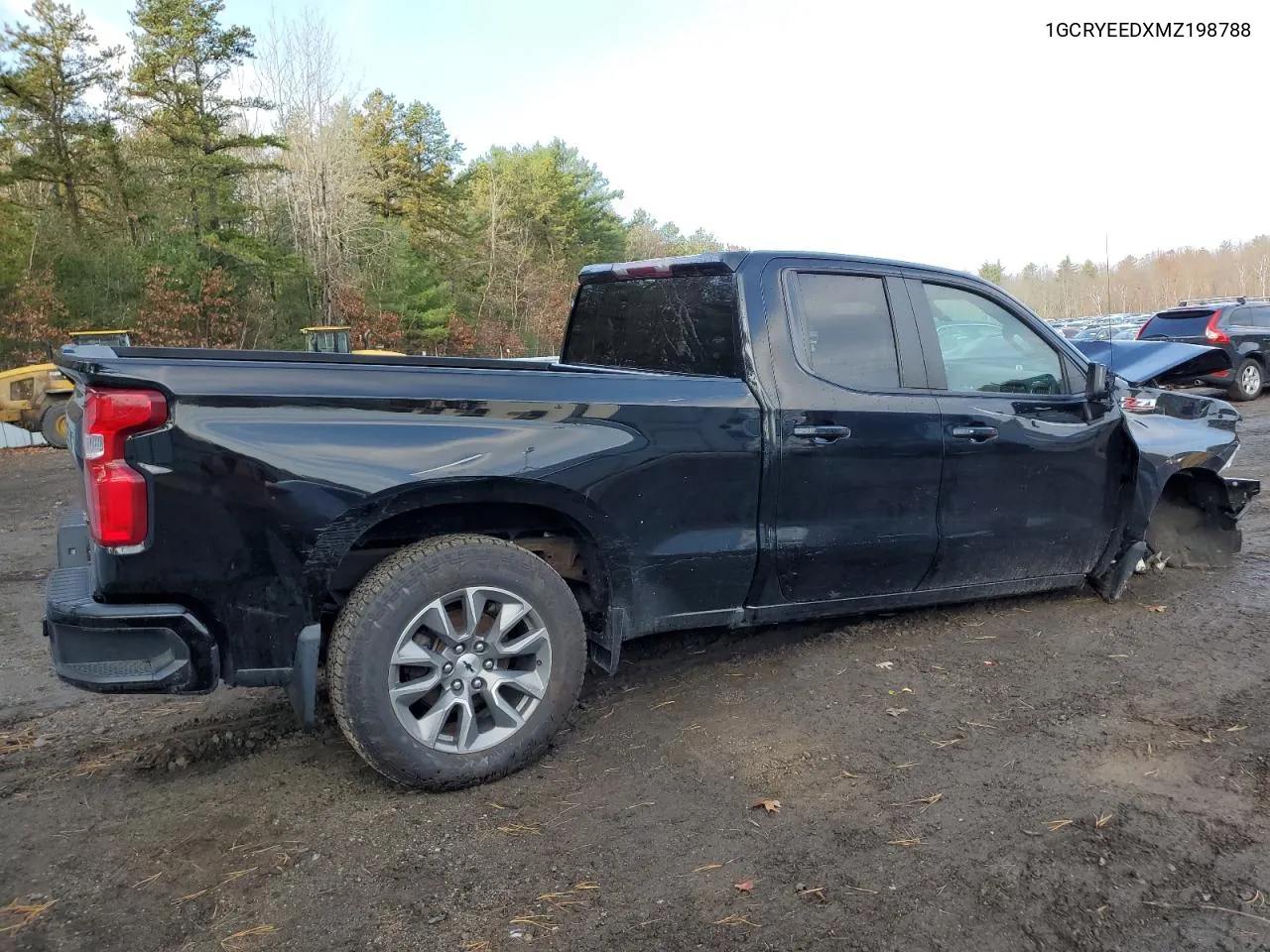 2021 Chevrolet Silverado K1500 Rst VIN: 1GCRYEEDXMZ198788 Lot: 78791074