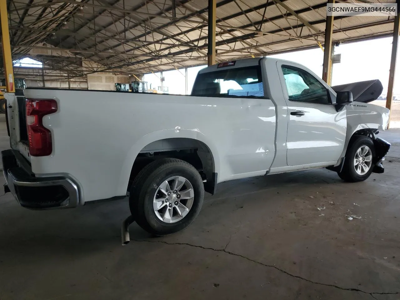 2021 Chevrolet Silverado C1500 VIN: 3GCNWAEF9MG444566 Lot: 79244994