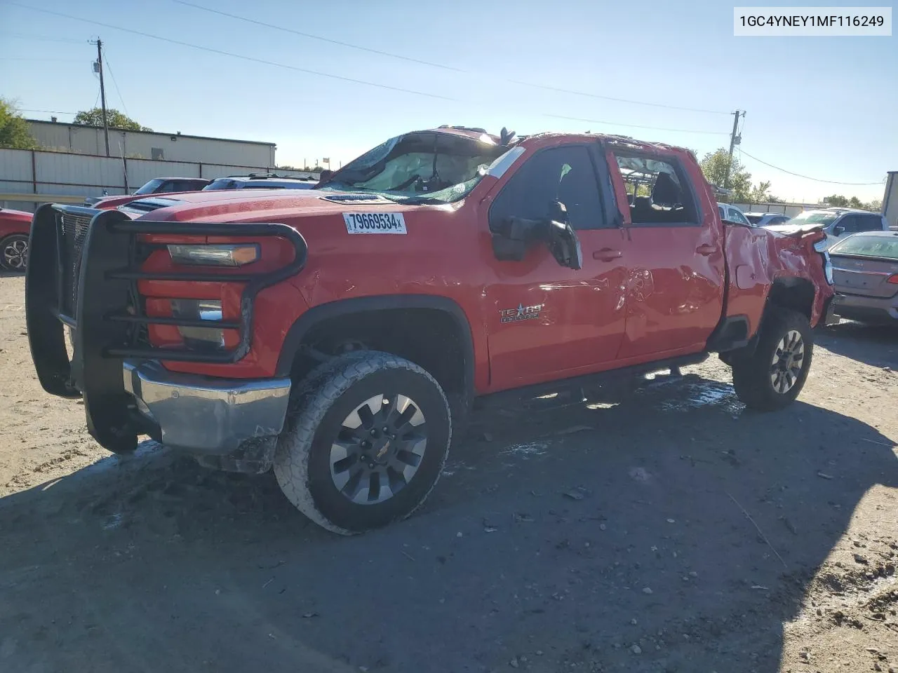 2021 Chevrolet Silverado K2500 Heavy Duty Lt VIN: 1GC4YNEY1MF116249 Lot: 79669534