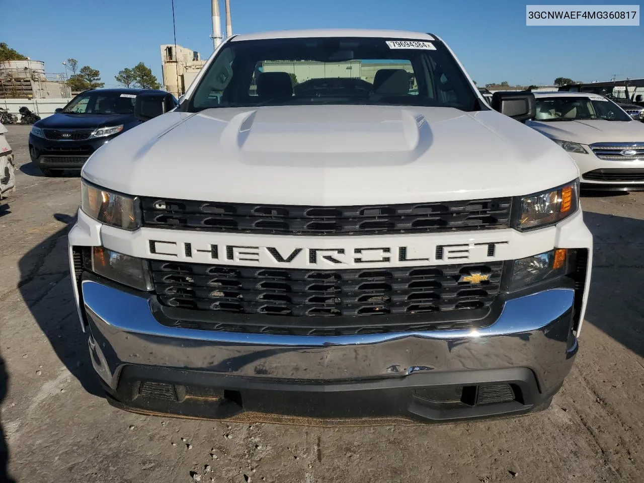 2021 Chevrolet Silverado C1500 VIN: 3GCNWAEF4MG360817 Lot: 79694384