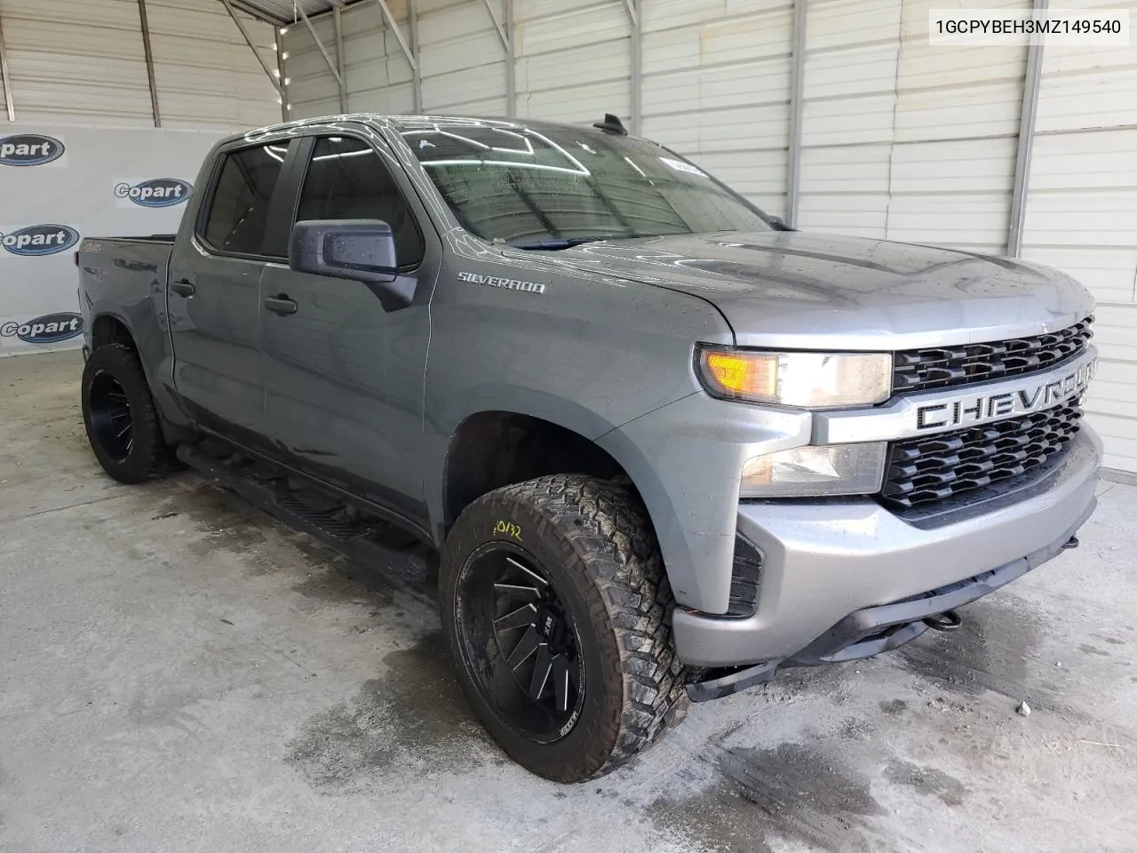 2021 Chevrolet Silverado K1500 Custom VIN: 1GCPYBEH3MZ149540 Lot: 79775784