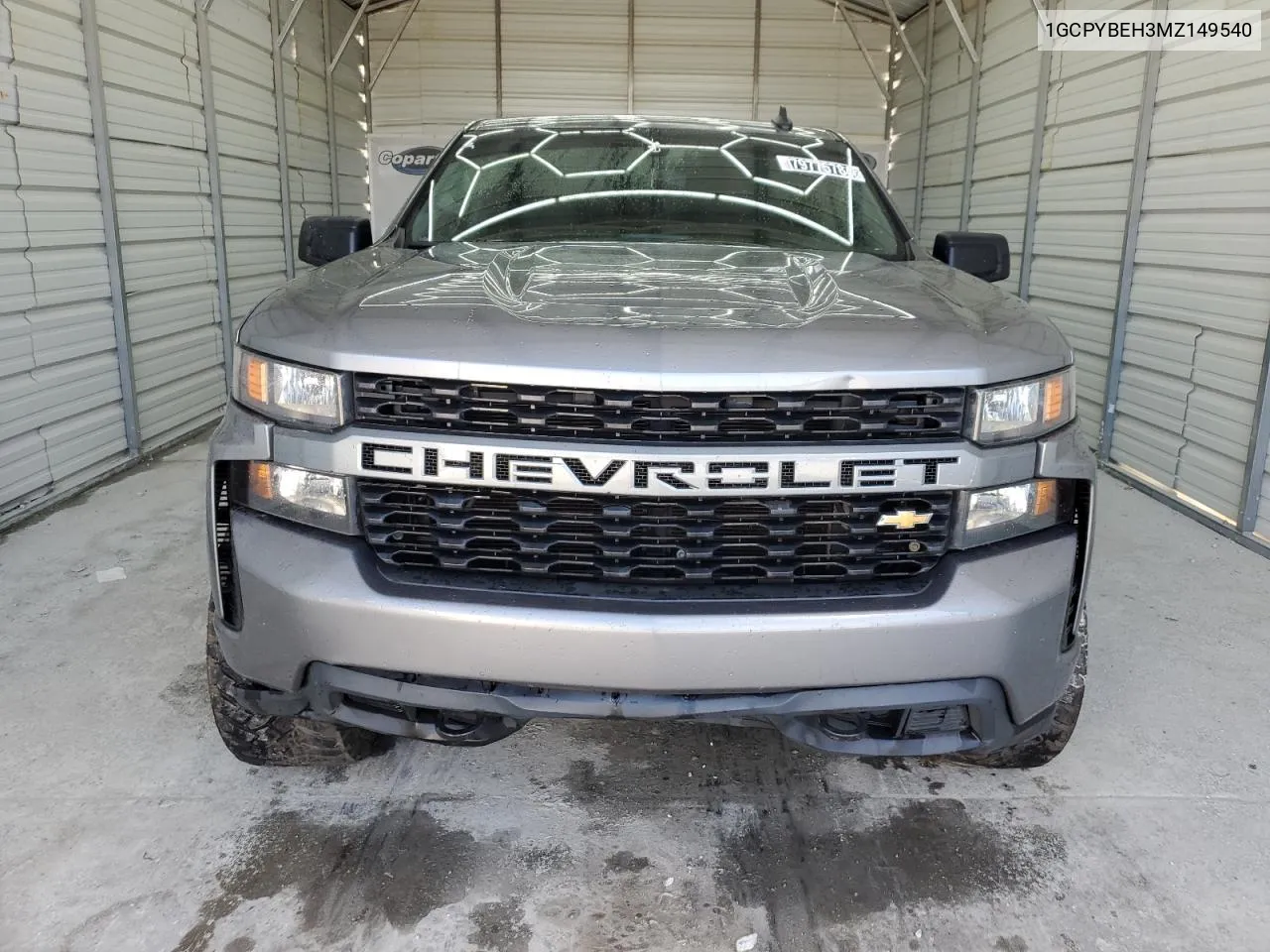 2021 Chevrolet Silverado K1500 Custom VIN: 1GCPYBEH3MZ149540 Lot: 79775784