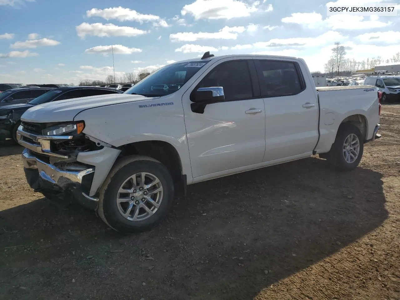 2021 Chevrolet Silverado K1500 Lt VIN: 3GCPYJEK3MG363157 Lot: 79837624