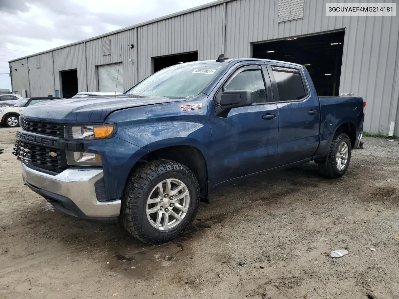 2021 Chevrolet Silverado K1500 VIN: 3GCUYAEF4MG214181 Lot: 80033024