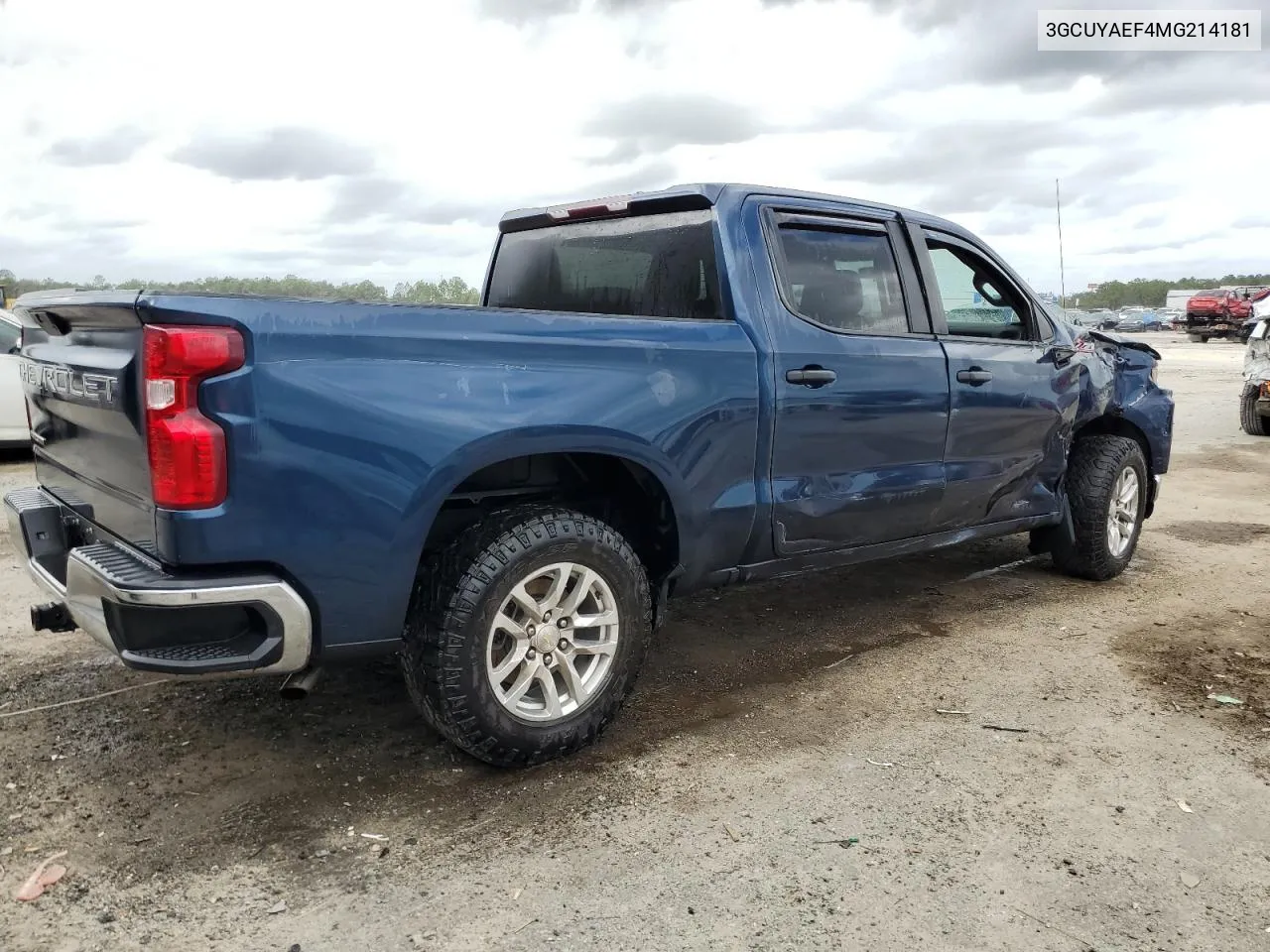 2021 Chevrolet Silverado K1500 VIN: 3GCUYAEF4MG214181 Lot: 80033024