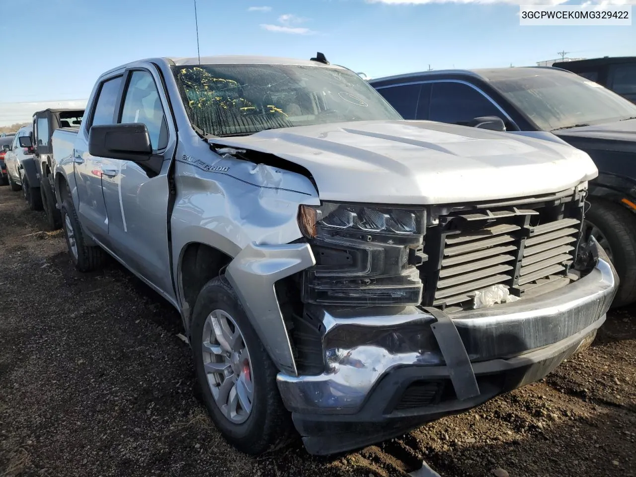 2021 Chevrolet Silverado C1500 Lt VIN: 3GCPWCEK0MG329422 Lot: 80122814