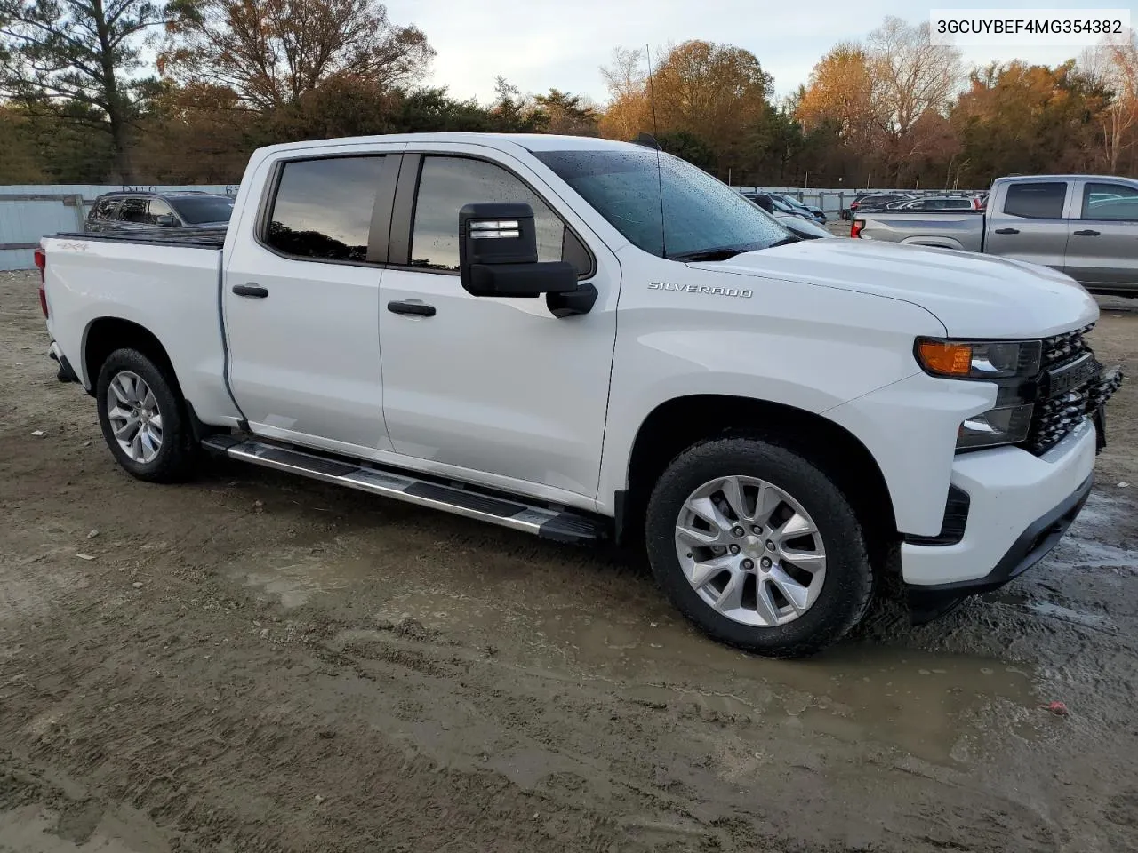 2021 Chevrolet Silverado K1500 Custom VIN: 3GCUYBEF4MG354382 Lot: 80445744