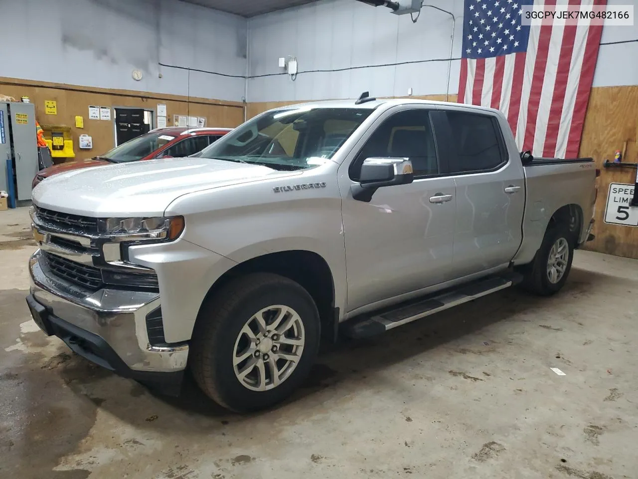 2021 Chevrolet Silverado K1500 Lt VIN: 3GCPYJEK7MG482166 Lot: 80471424