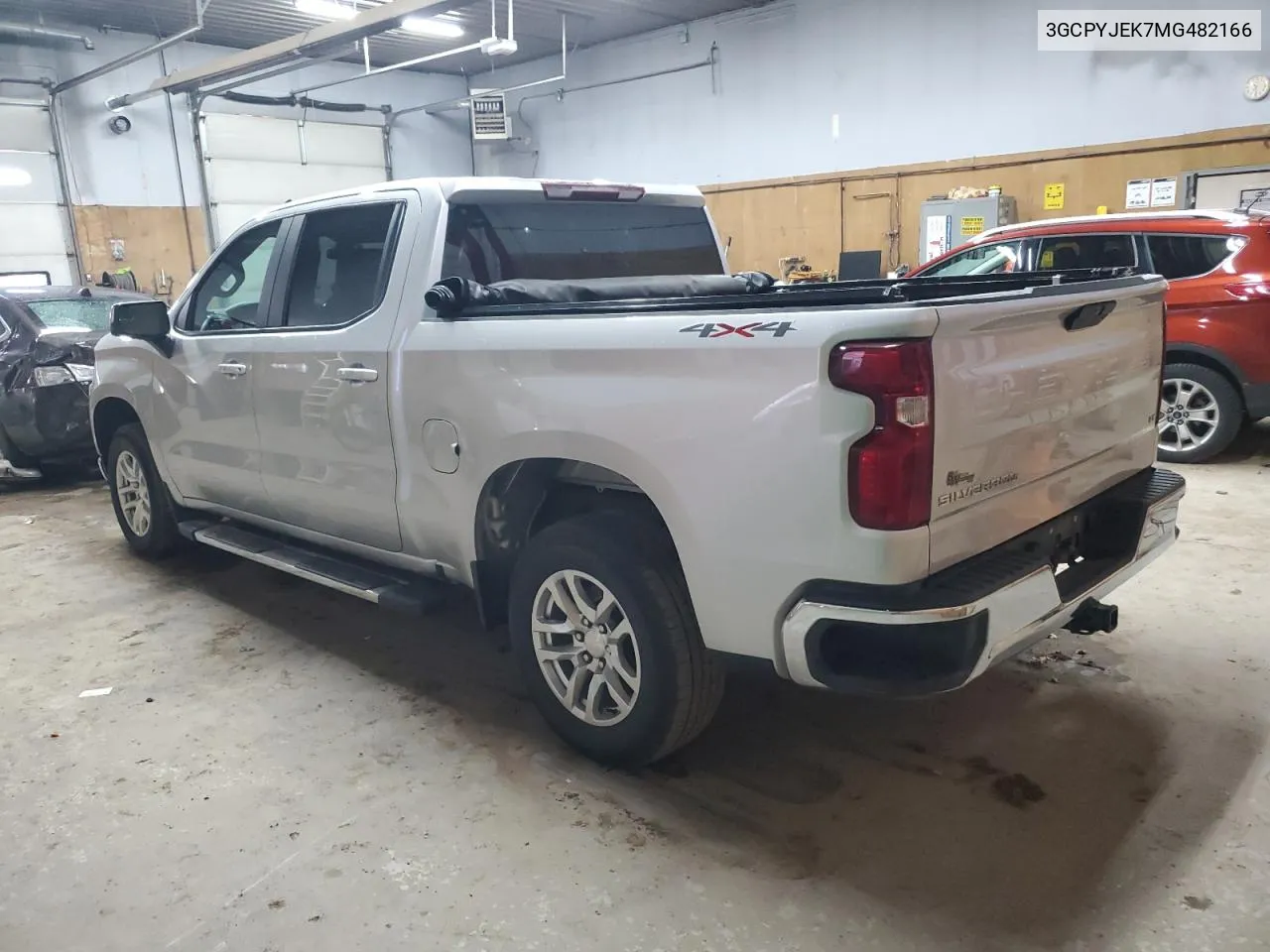 2021 Chevrolet Silverado K1500 Lt VIN: 3GCPYJEK7MG482166 Lot: 80471424