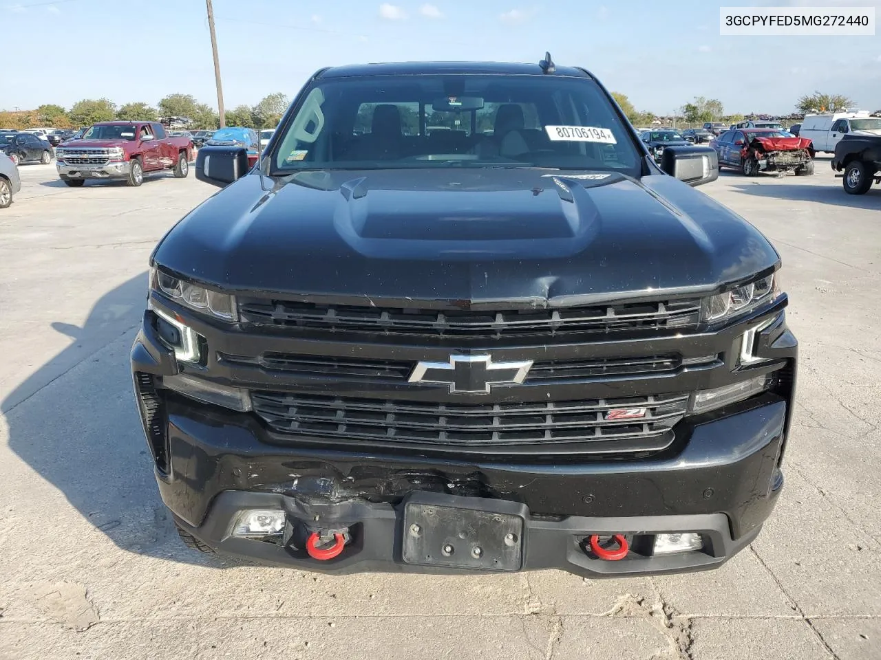 2021 Chevrolet Silverado K1500 Lt Trail Boss VIN: 3GCPYFED5MG272440 Lot: 80706194