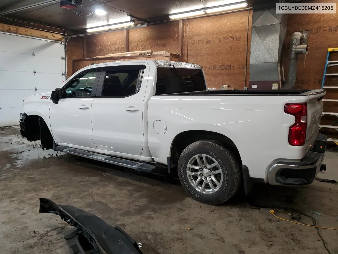 2021 Chevrolet Silverado K1500 Lt VIN: 1GCUYDED0MZ415205 Lot: 81160694