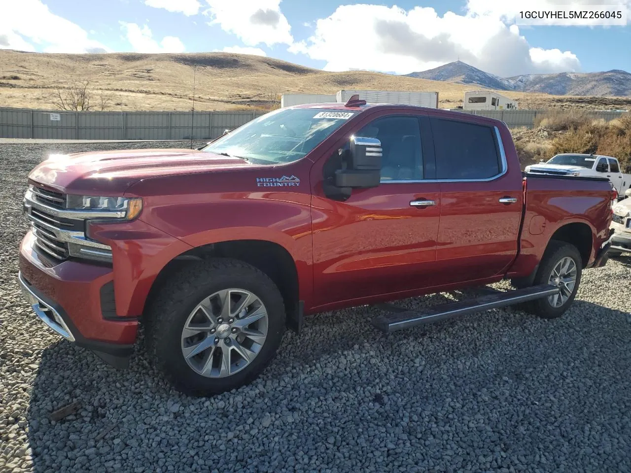 2021 Chevrolet Silverado K1500 High Country VIN: 1GCUYHEL5MZ266045 Lot: 81320684