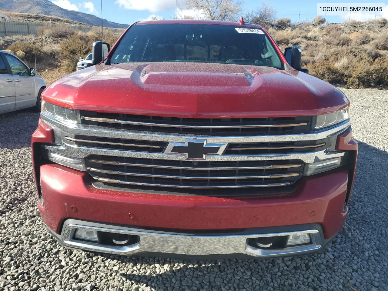 2021 Chevrolet Silverado K1500 High Country VIN: 1GCUYHEL5MZ266045 Lot: 81320684