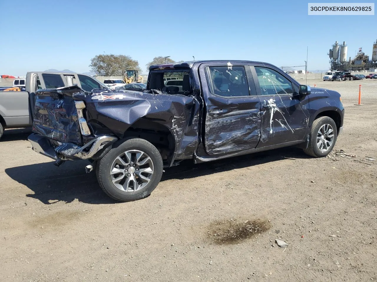 2022 Chevrolet Silverado K1500 Lt-L VIN: 3GCPDKEK8NG629825 Lot: 50095214