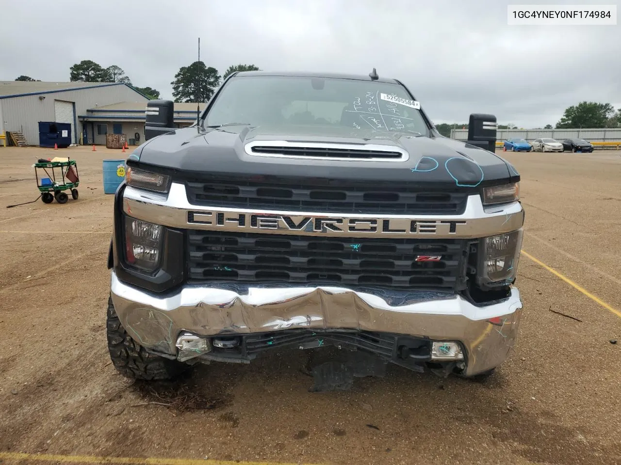 2022 Chevrolet Silverado K2500 Heavy Duty Lt VIN: 1GC4YNEY0NF174984 Lot: 52505584